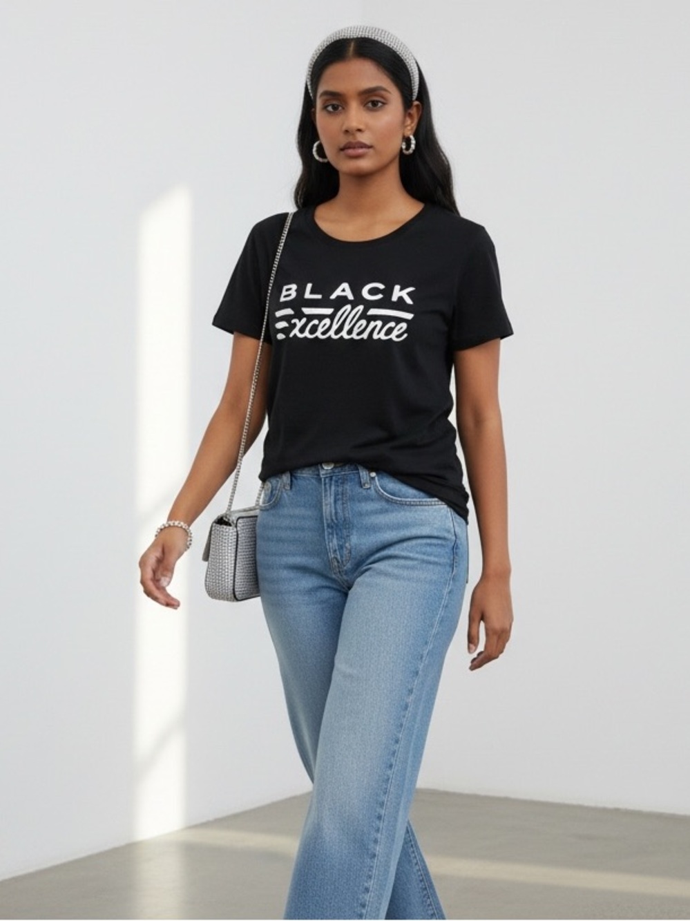 BLACK EXCELLENCE SHORT SLEEVE TEE SHIRT